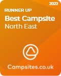 Campsites.co.uk award for best campsite 2022 runner up north east